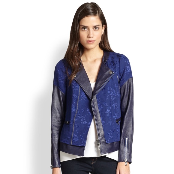 BOGO Rebecca Taylor 100% Real Lamb Leather Jacket - Picture 2 of 16